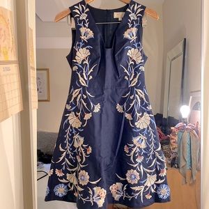 Anthropologie embroidered midi dress